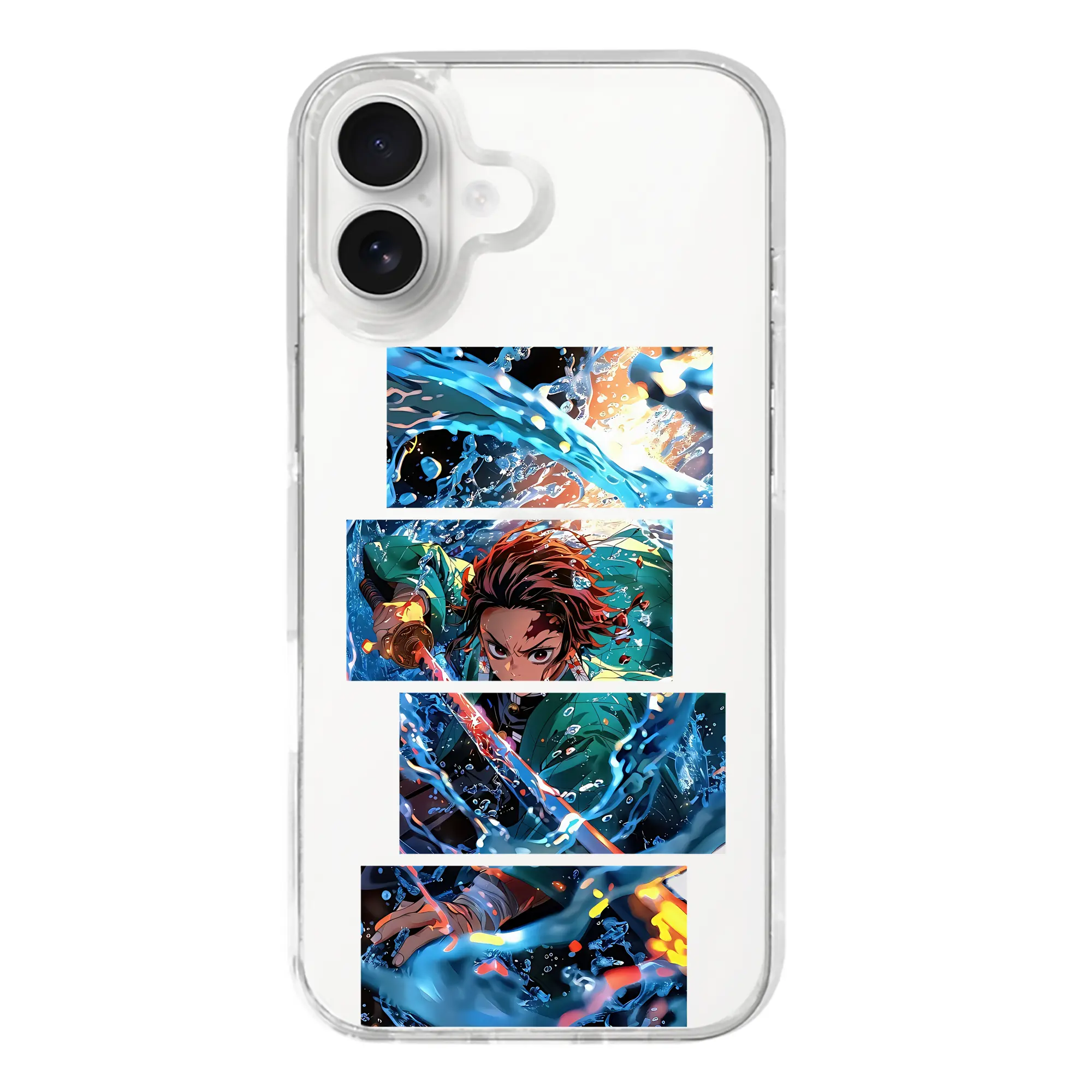 鬼滅の刃 グッズ,竈門 炭治郎 - iPhone 17シリーズ 透明スマホケース – 薄型・耐衝撃・精密フィット保護カバー